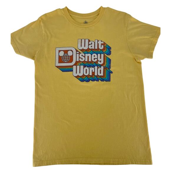 Disney Walt Disney World Retro Yellow T-Shirt, M - Picture 1 of 6